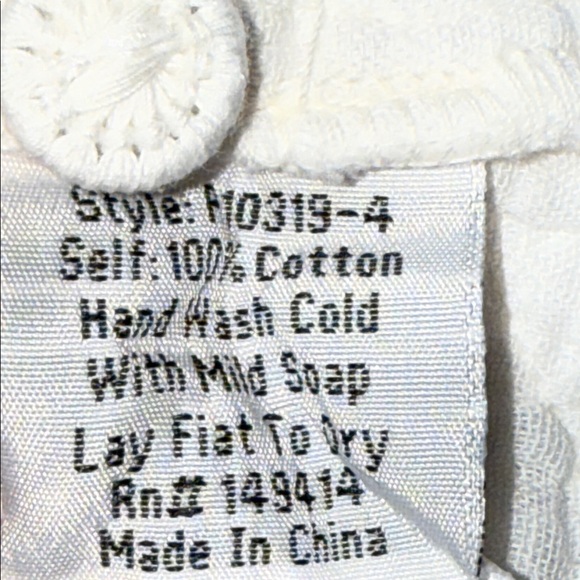 Johnny Was Joanne White Gauzy Cotton Blouse with multi-colored embroidery SZ XL - Picture 9 of 9